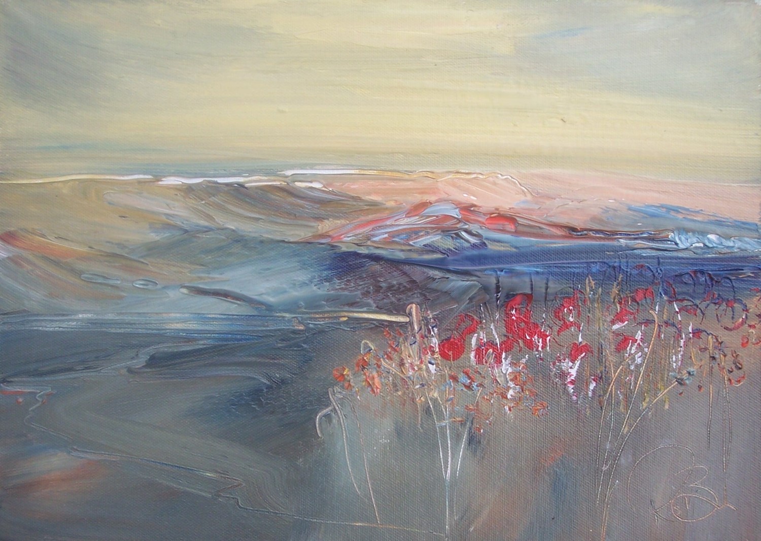 'Red Flowers' by artist Rosanne Barr